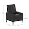 Flash Furniture Ezra Mid-Century Modern LeatherSoft Upholstered Button Tufted Pushback Recliner in Black SG-SX-80415N-BK-GG - alternate 7